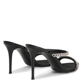 Narrow Band Chain Open Toe Heels